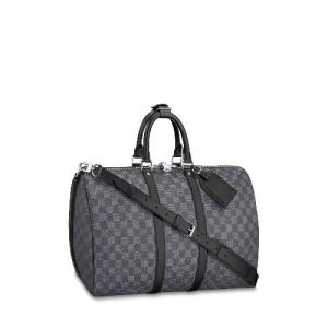 LV Keepall Bandouliere 45 Damier Graphite Canvas