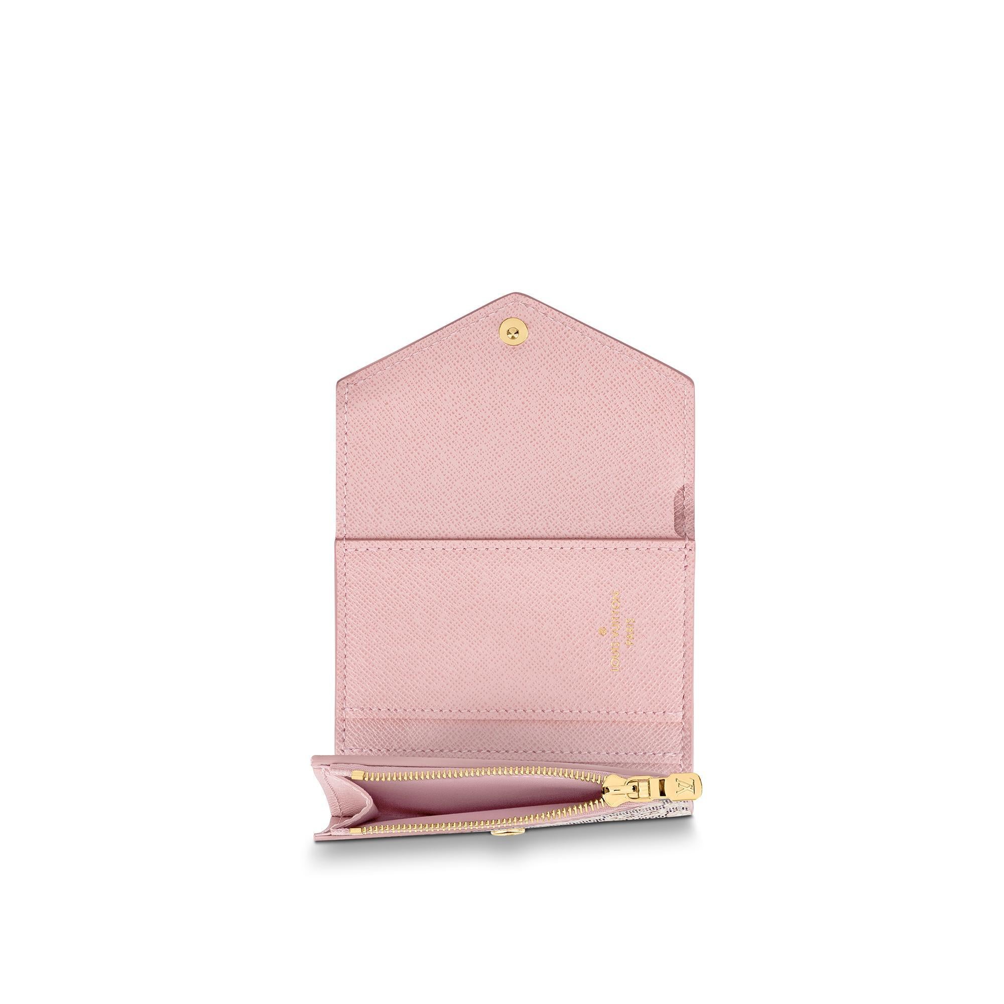 LV Zoé Wallet Damier Azur Eau de Rose Pink - Image 3