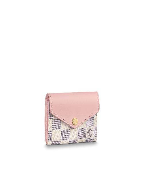 LV Zoé Wallet Damier Azur Eau de Rose Pink - Image 5
