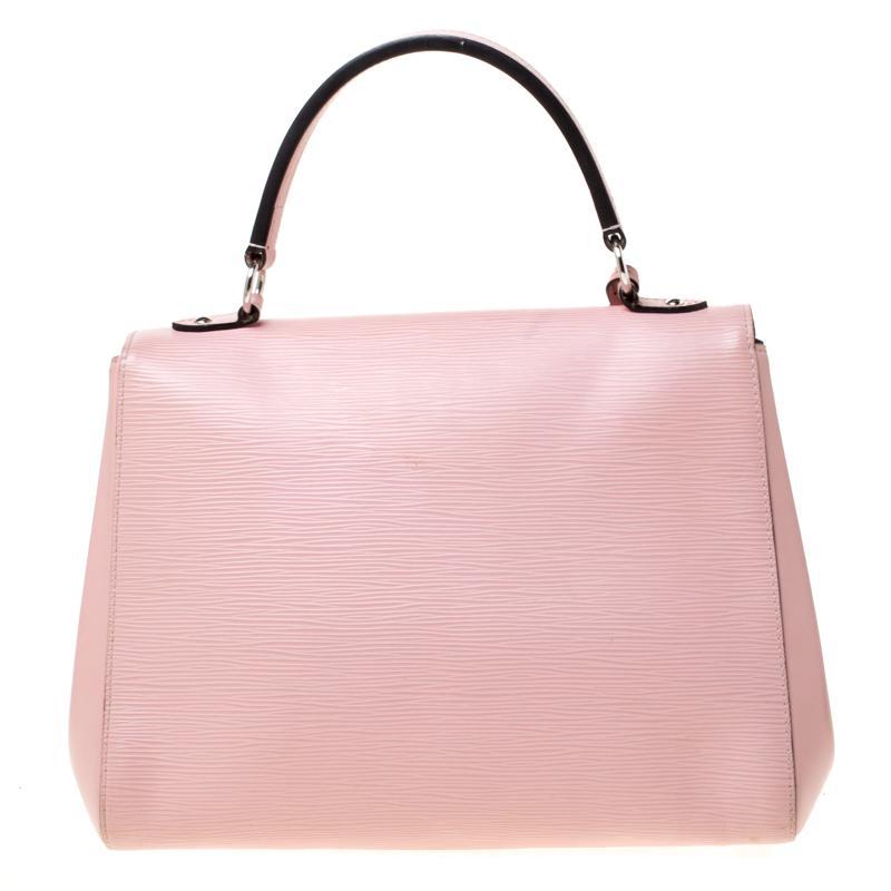 LV Cluny MM Bag Epi Leather Rose Ballerine - Image 4