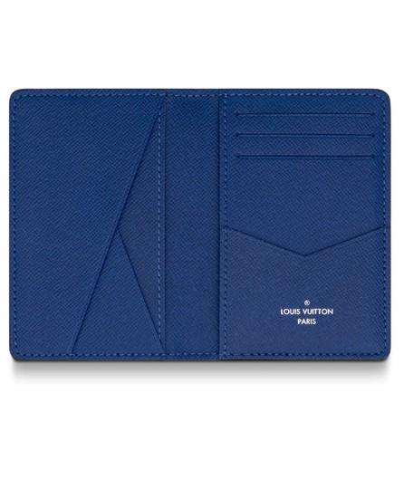 LV Pocket Organiser Taiga Monogram Cobalt - Image 3