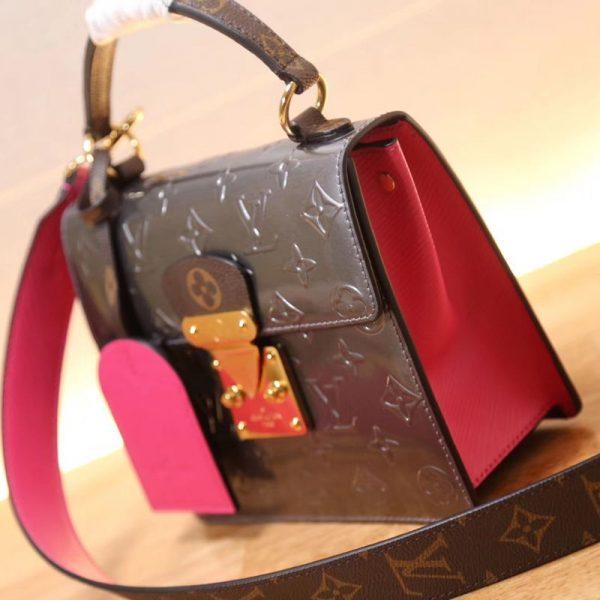 LV Spring Street Monogram Vernis Champagne Métallisé< - Image 2