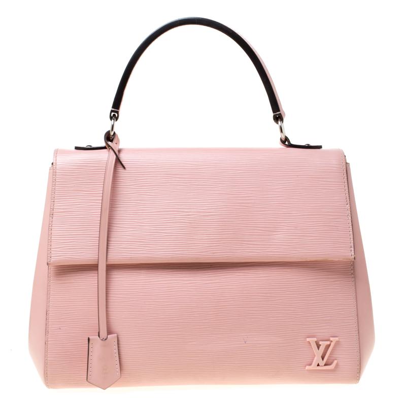 LV Cluny MM Bag Epi Leather Rose Ballerine - Image 5