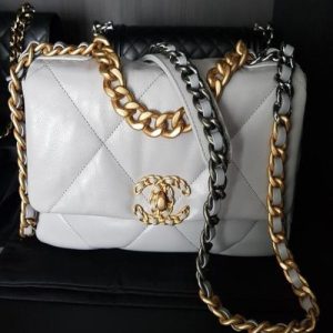 Chanel 19 Maxi Flap Bag Grey