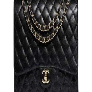 Small Boy Chanel Handbag Black-Gold