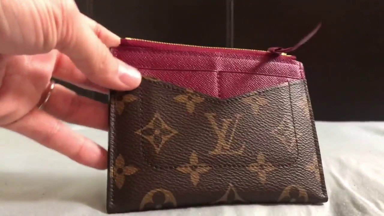 LV Zipped Card Holder Monogram Raisin Purple - Image 4