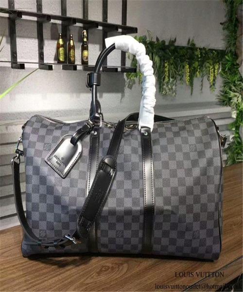 LV Keepall Bandouliere 45 Damier Graphite Canvas - Image 3