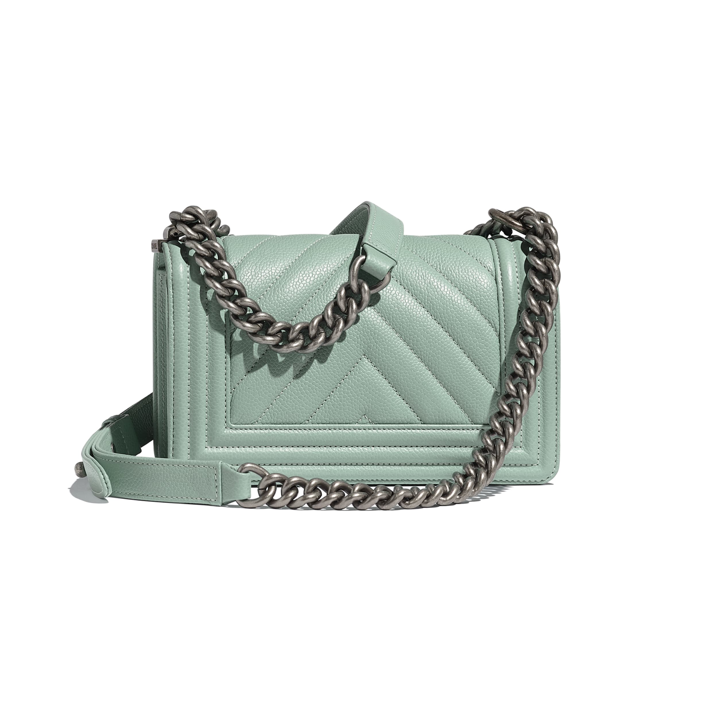 Chanel Boy Medium Caviar Leather Sky Blue - Image 5