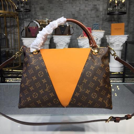 LV V Tote MM Monogram Safran - Image 5