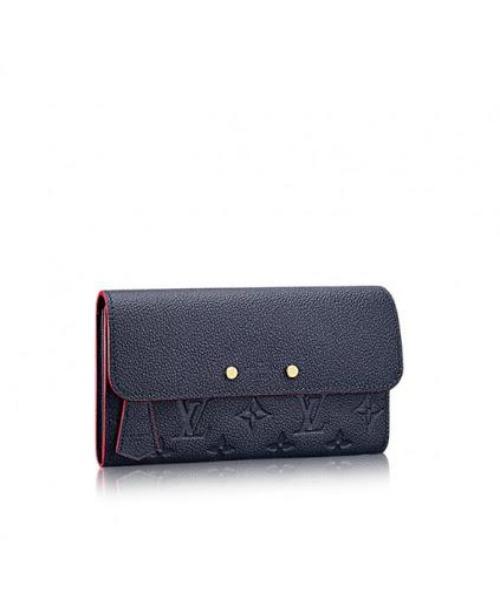 LV Pont-Neuf Wallet Monogram Empreinte leather Marine Rouge - Image 5