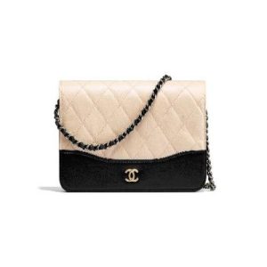 Chanel Wallet On Chain – WOC Aged & Smooth Calfskin White