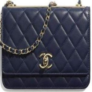 Chanel Wallet On Chain – WOC Classic Caviar Gold-Toned Metal Dark Grey